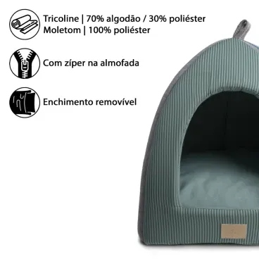 Composicao da Cabana Home para Caes e Gatos Fabrica Pet Verde